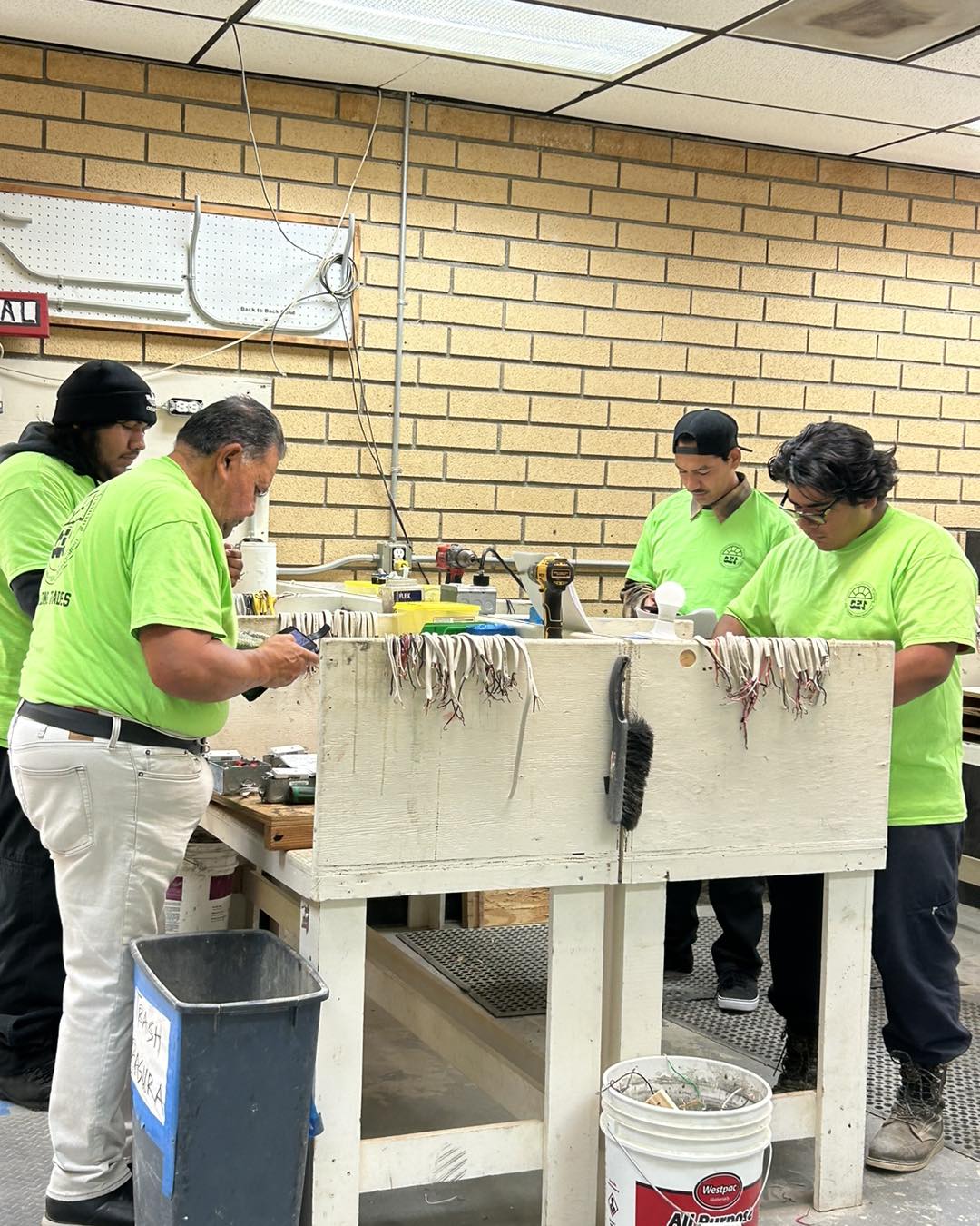 CET Oxnard students working on a project