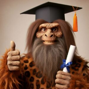 caveman wins scholarship