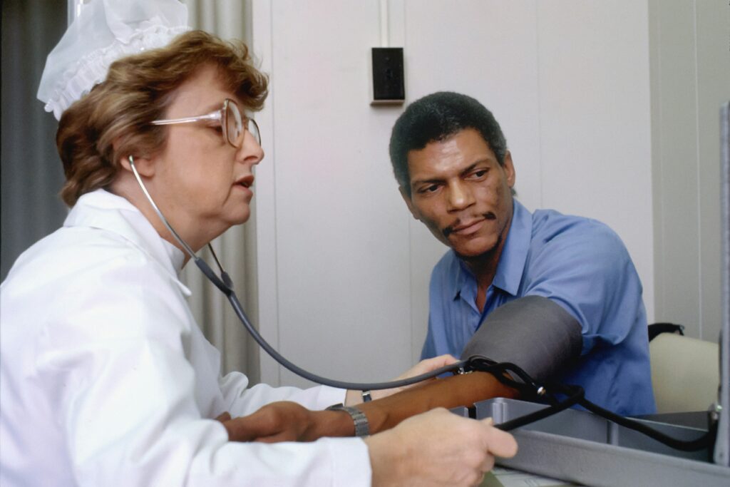 nurse with patient